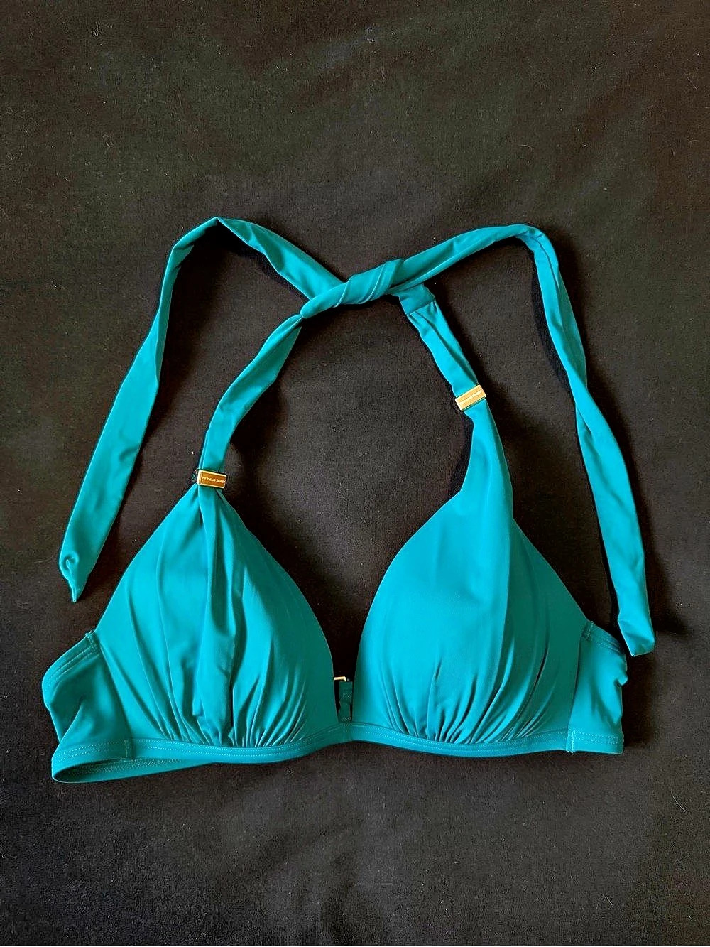 Victoria's Secret Blue Halter Bikini Top